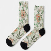 William Morris Jasmine Garden Blume Classic Socken (Linkes Detail)