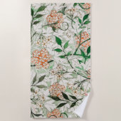 William Morris Jasmine Garden Blume Classic Strandtuch (Vorderseite)