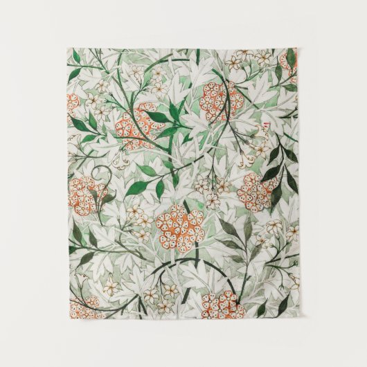 William Morris Jasmine Garden Blume Classic Wandteppich (Vorderseite)