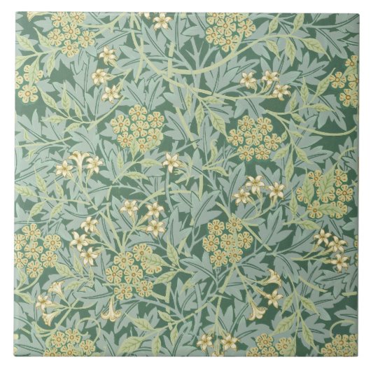 William Morris, Jasmine-Muster, Fliese (Vorderseite)