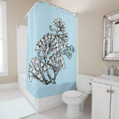 William Morris Jasmine und Blätter Pattern Duschvorhang (Beispiel)