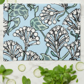 William Morris Jasmine und Blätter Pattern Geschirrtuch (Gefaltet)