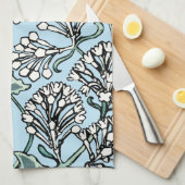 William Morris Jasmine und Blätter Pattern Geschirrtuch (Viertel Falte)