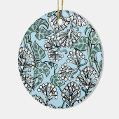 William Morris Jasmine und Blätter Pattern Keramik Ornament (Links)