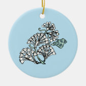 William Morris Jasmine und Blätter Pattern Keramik Ornament (Vorne)