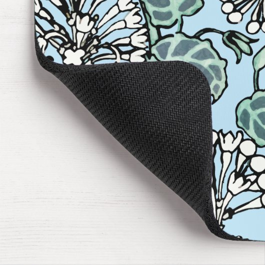 William Morris Jasmine und Blätter Pattern Mousepad (Ecke)