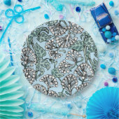 William Morris Jasmine und Blätter Pattern Pappteller (Party)