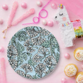 William Morris Jasmine und Blätter Pattern Pappteller (Party)
