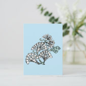 William Morris Jasmine und Blätter Pattern Postkarte (Stehend Vorderseite)