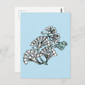 William Morris Jasmine und Blätter Pattern Postkarte (Vorne/Hinten)