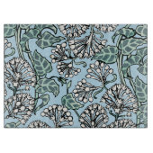 William Morris Jasmine und Blätter Pattern Schneidebrett (Vorderseite)