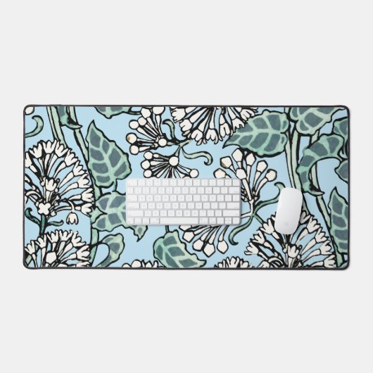 William Morris Jasmine und Blätter Pattern Schreibtischunterlage (Tastatur & Maus)