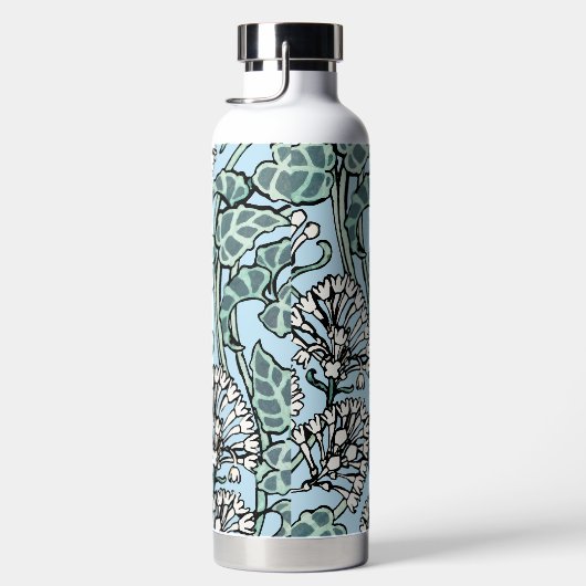 William Morris Jasmine und Blätter Pattern Trinkflasche (Rechts)
