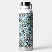 William Morris Jasmine und Blätter Pattern Trinkflasche (Rückseite)