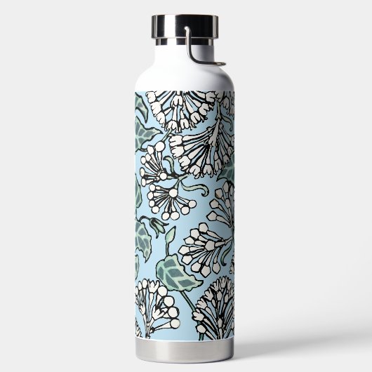 William Morris Jasmine und Blätter Pattern Trinkflasche (links)