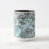 William Morris Jasmine und Blätter Pattern Zweifarbige Tasse (Mittel)