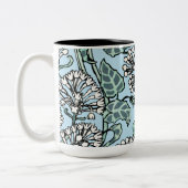 William Morris Jasmine und Blätter Pattern Zweifarbige Tasse (Links)