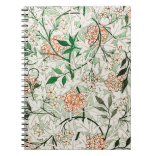 William Morris Jasmingarten-Blumen-Klassiker Notizblock
