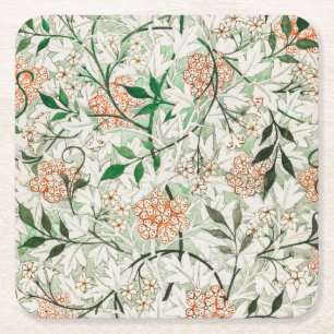 William Morris Jasmingarten-Blumen-Klassiker Rechteckiger Pappuntersetzer