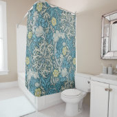 William Morris, Jugendstil-Muster, Algen, Blau, f Duschvorhang (Beispiel)