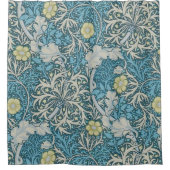 William Morris, Jugendstil-Muster, Algen, Blau, f Duschvorhang (Vorderseite)