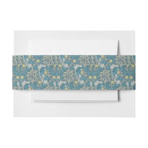 William Morris, Jugendstil-Muster, Algen, Blau,f Einladungsbanderole