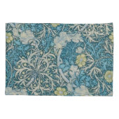 William Morris, Jugendstil-Muster, Algen, Blau,f Kissenbezug (Rückseite)