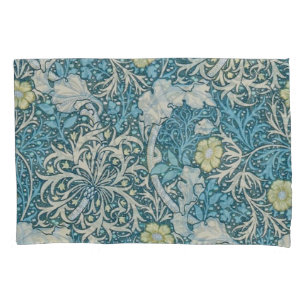 William Morris, Jugendstil-Muster, Algen, Blau, f Kissenbezug
