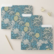 William Morris, Jugendstil-Muster, Algen, Blau, f