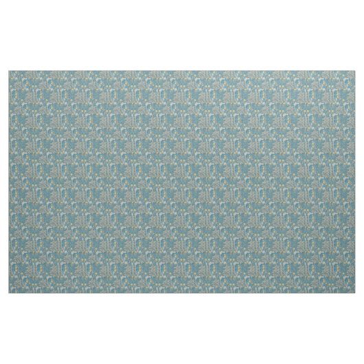 William Morris, Jugendstil-Muster, Algen, Blau, f Stoff (Yard (91,4 cm))