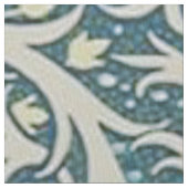 William Morris, Jugendstil-Muster, Algen, Blau,f Stoff (Nahaufnahme)