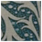 William Morris, Jugendstil-Muster, Algen, Blau,f Stoff (Nahaufnahme)