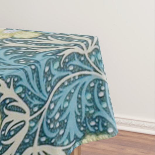 William Morris, Jugendstil-Muster, Algen, Blau,f Tischdecke (Beispiel)