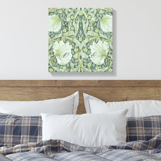 William Morris, Jugendstil-Muster, schöne Kunst Leinwanddruck (Insitu (Schlafzimmer))