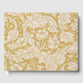 William Morris Junggesellenknopf-Blume Klassisch Gästebuch (Vorderseite)