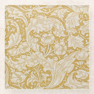William Morris Junggesellenknopf-Blume Klassisch Glasuntersetzer