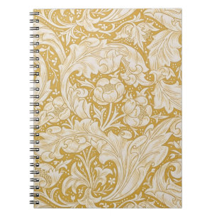 William Morris Junggesellenknopf-Blume Klassisch Notizblock