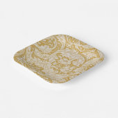 William Morris Junggesellenknopf-Blume Klassisch Pappteller (Gewinkelt)