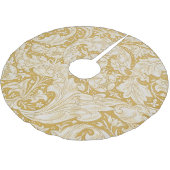 William Morris Junggesellenknopf-Blume Klassisch Polyester Weihnachtsbaumdecke (Schrägansicht)