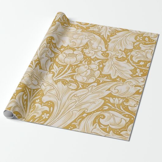 William Morris Junggesellenknopf-Blumen-Klassiker Geschenkpapier (Ungerollt)