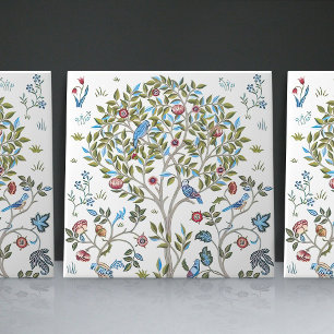 William Morris Kelmscott Baum Art Nouveau Vögel Fliese