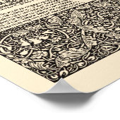 William Morris Kelmscott Press Chaucer Page Poster (Ecke)