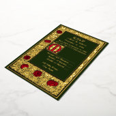 William Morris Kelmscott Press Floral Rose UAWG Folieneinladung (Gedreht)