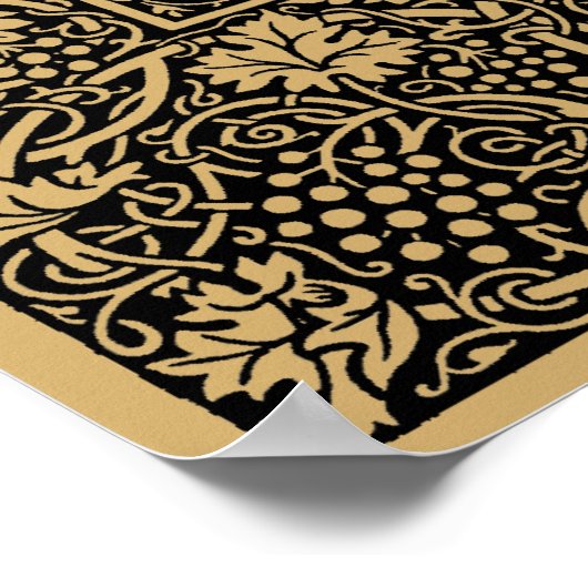 William Morris Kelmscott Press page 1896 Poster (Ecke)