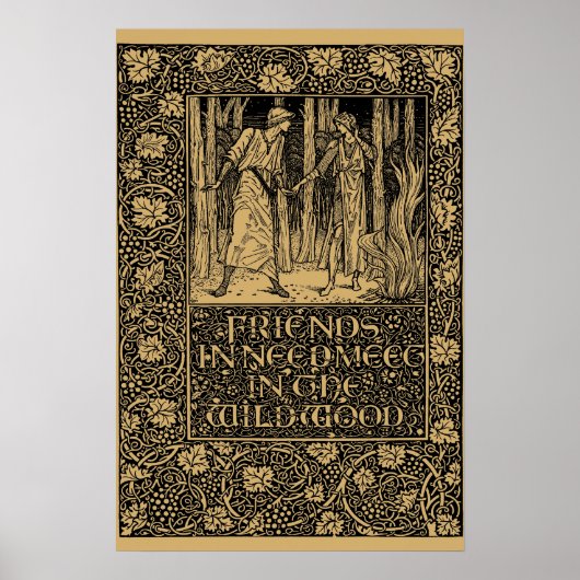 William Morris Kelmscott Press page 1896 Poster (Vorne)