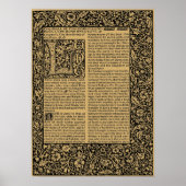 William Morris Kelmscott Press page 1896 Poster (Vorne)