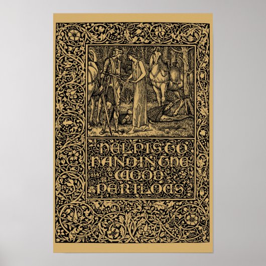 William Morris Kelmscott Press page 1896 Poster (Vorne)