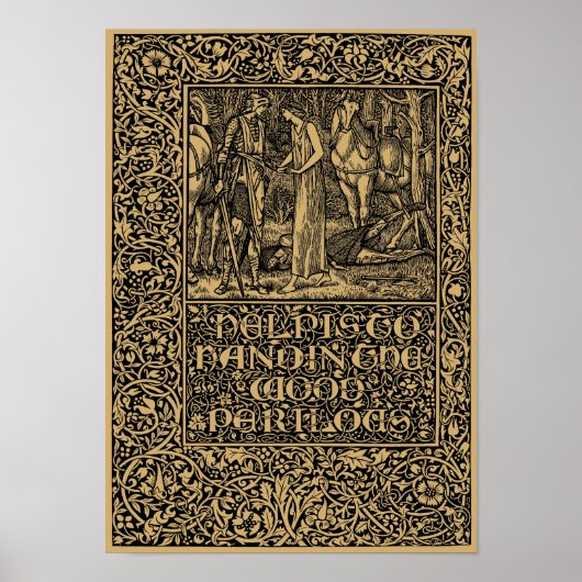 William Morris Kelmscott Press page 1896 Poster (Vorne)