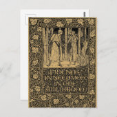 William Morris Kelmscott Press page 1896 Postkarte (Vorne/Hinten)