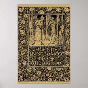 William Morris Kelmscott Press Seite 1896 Poster